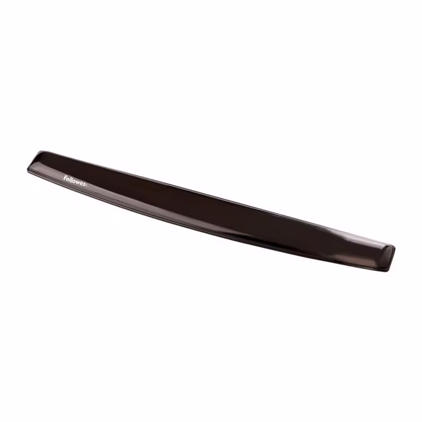 Fellowes Fellowes Crystal Gel Keyboard Wrist Rest Black 9112201