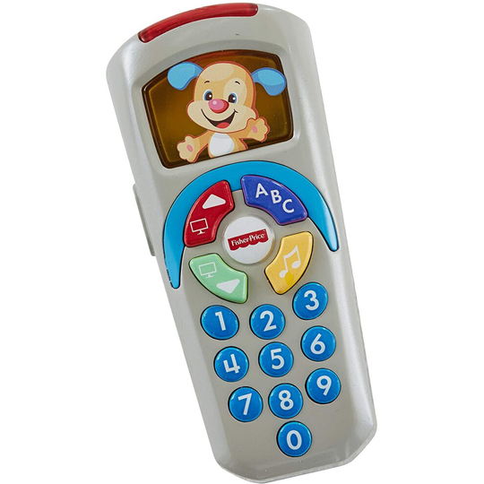 Fisher-Price 887961256321 Laugh and Learn Puppy's Remote, Electronic Educational Toddler Toy with Music, Lights, Colours and Phrases, Suitab