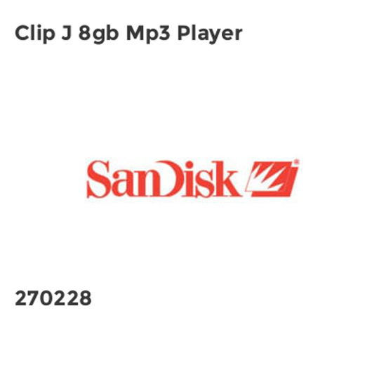 Sandisk Clip J 8gb Mp3 Player
