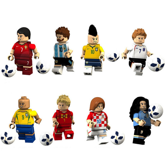 8PCS World Cup Football Team figure Fit Lego Building Block Toy UK
