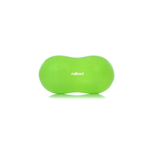 Milliard Anti-Burst Peanut Ball Approximately 39x20 in. (100x50cm) Physio Roll for Exercise, Therapy, Labor Birthing and Dog Training