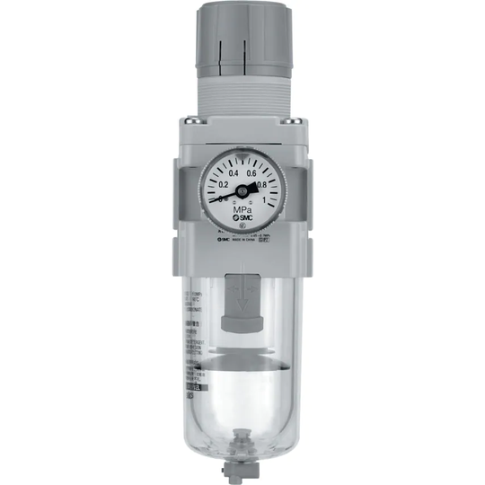 SMC AW40-F06E-B FRL Manual Drain C/W Gauge G3/4
