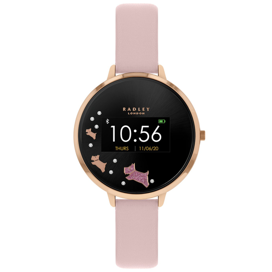 Radley London Series 3 Pink Leather Strap Smart Watch