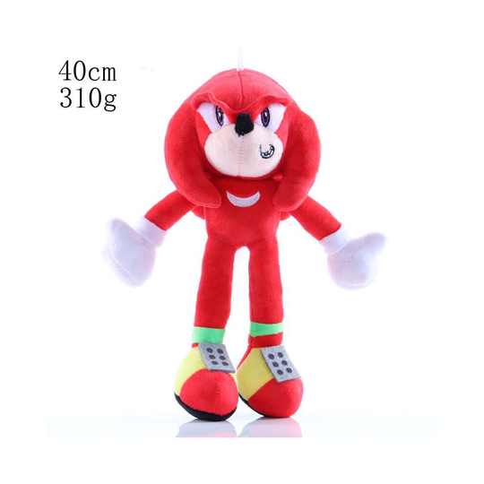 (Knuckles, 40cm/15.7inch) 40cm Sonic The Hedgehog Shadow Amy Rose Knuckle Tail Plush Toy Soft Stuffed Doll