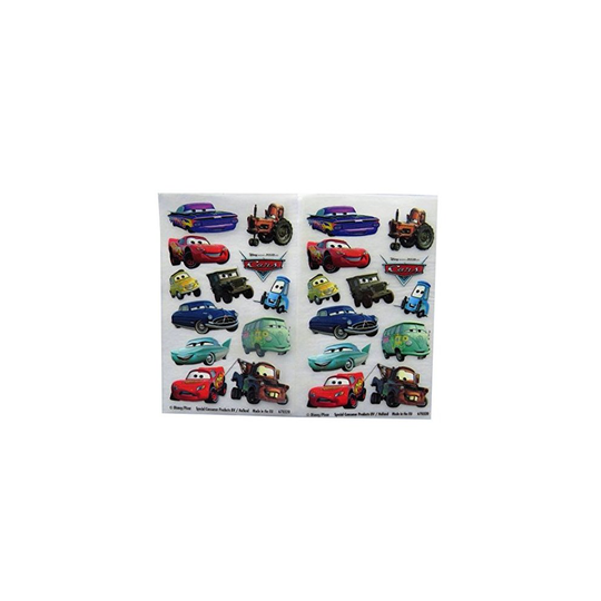 Disney Cars - Colourful Creative Rub on Transfer Stickers - 2 Sheets
