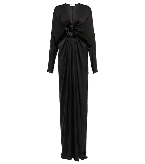 Silk-satin gown