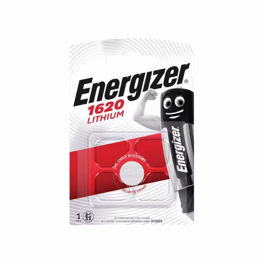 Energizer CR1620 Coin Lithium Battery (Single)