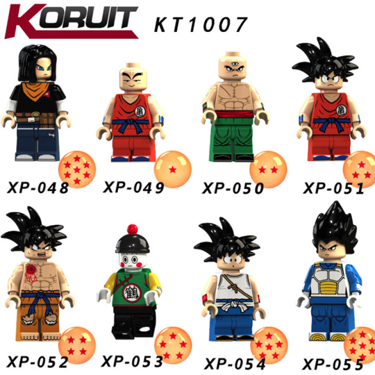 8PCS Dragon Ball Mini Figures Building Blocks Toys