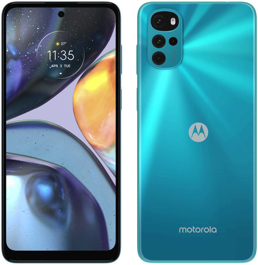SIM Free Motorola G22 64GB Mobile Phone - Iceberg Blue