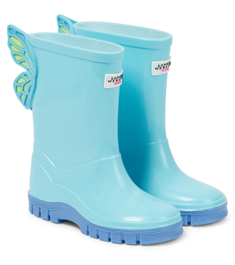 Butterfly rubber rain boots