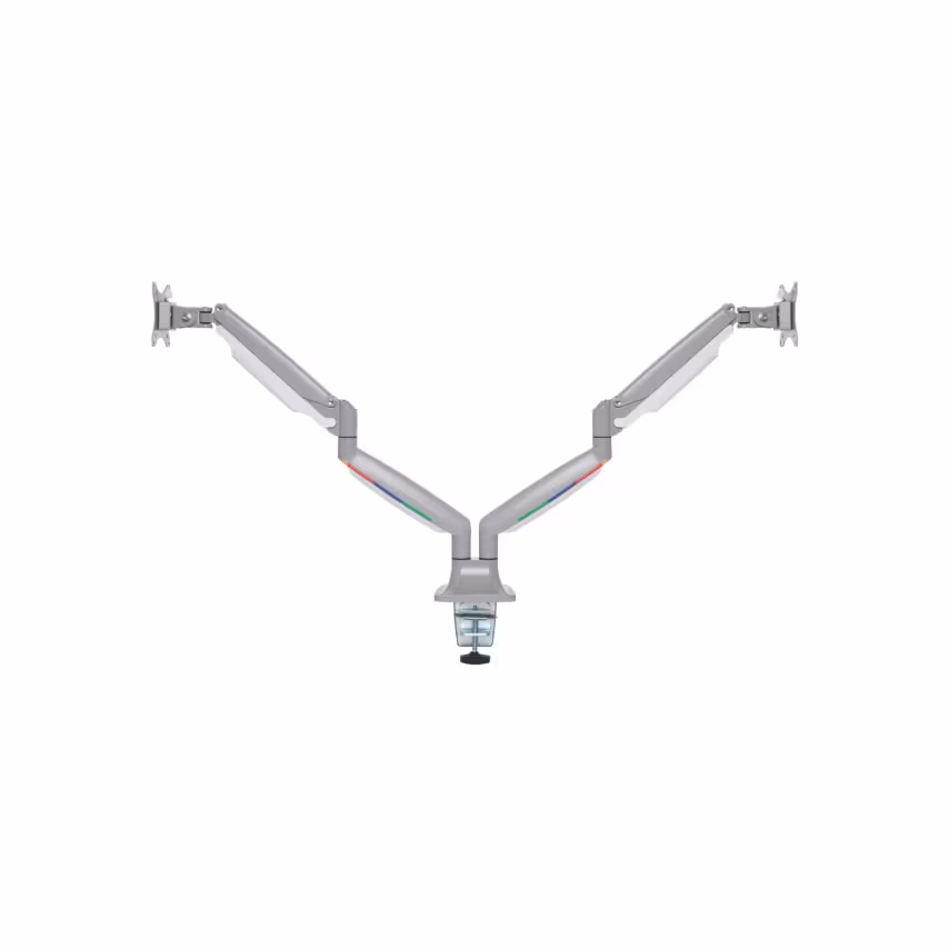 Kensington SmartFit One-Touch Dual Monitor Arm Grey