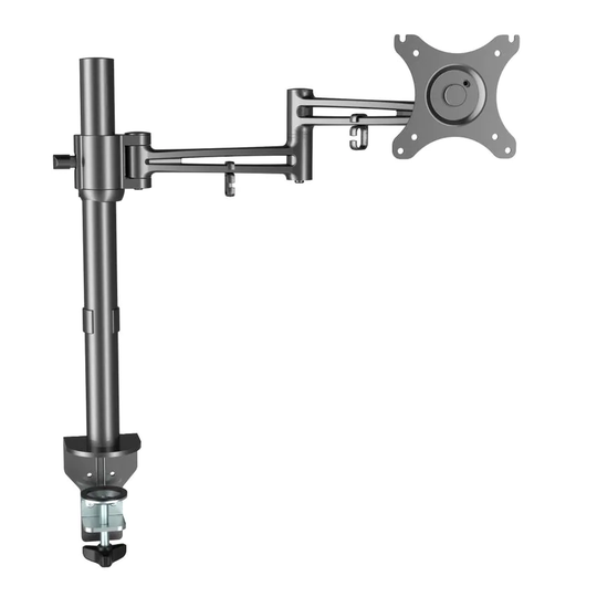 TC Group Manual Budget Monitor Arm - Silver