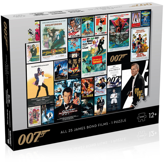 Winning Moves James Bond Movie Poster 1000 Pieces Board Games