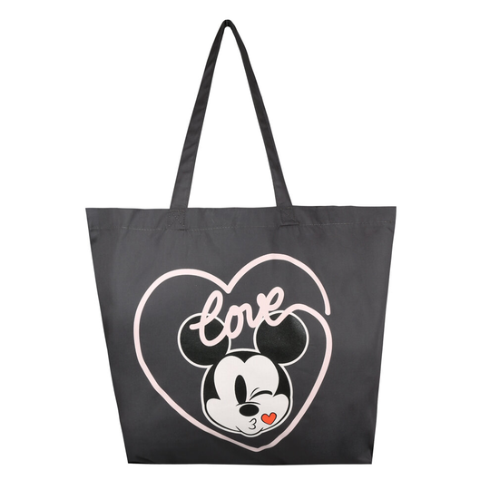 DISNEY - MICKEY LOVE KISS - LADIES TOTE BAG - GRAPHITE GREY - ONE