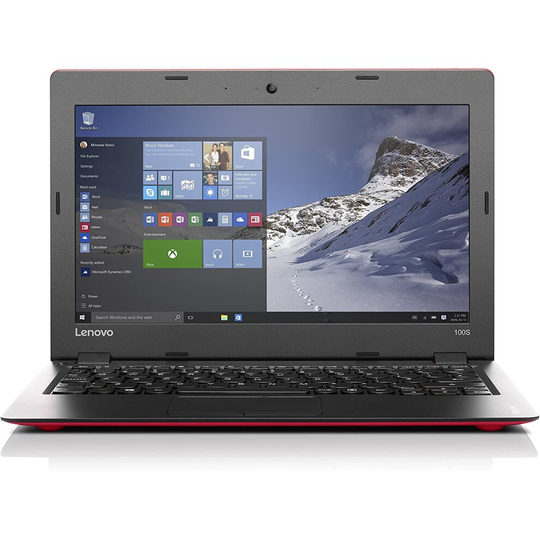 Lenovo Ideapad 100S 11.6-Inch HD Laptop (Red)