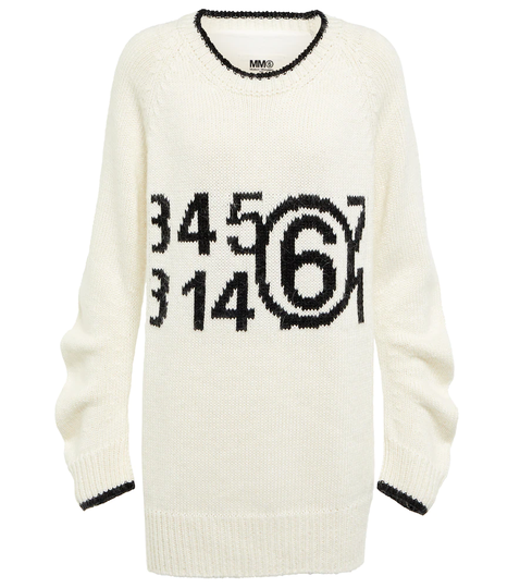 Logo cotton-blend sweater