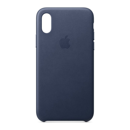 APPLE iPhone Xs Leather Case - Midnight Blue, Blue