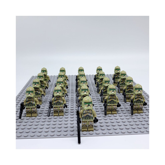 (Star War-I) 21Pcs Star Wars Clone Troopers Roman Soldier & Commander Minifigures Kids Toy Fit Lego (Excludes base)