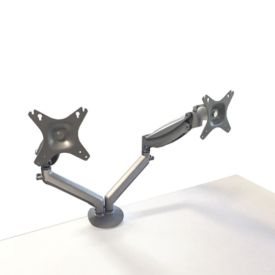 Contour Ergonomics Double Monitor Arm Silver CE77693