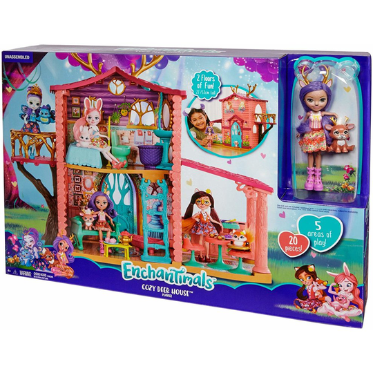 Enchantimals FRH50 Cosy House Danessa Deer Doll and Sprint