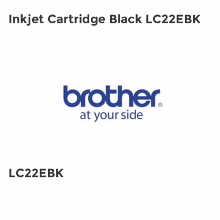 Brother Inkjet Cartridge Black LC22EBK