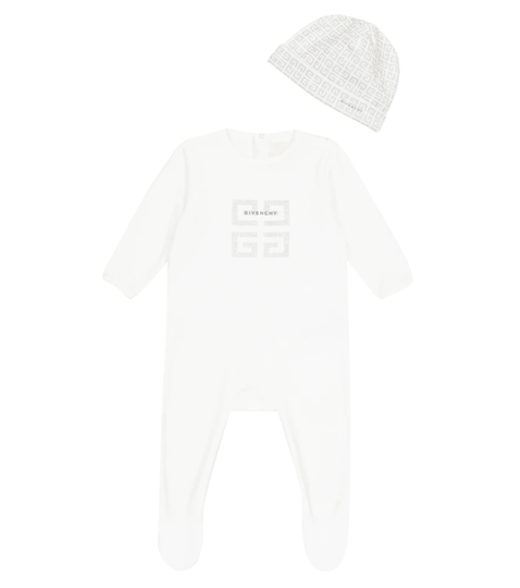 Baby onesie and hat set