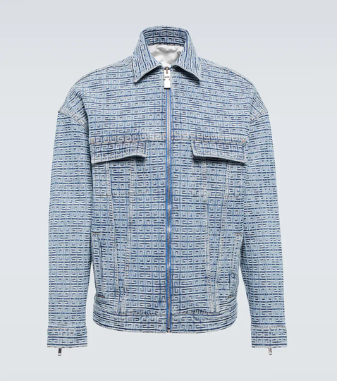 4G jacquard denim jacket
