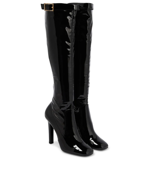 Elle embellished knee-high boots
