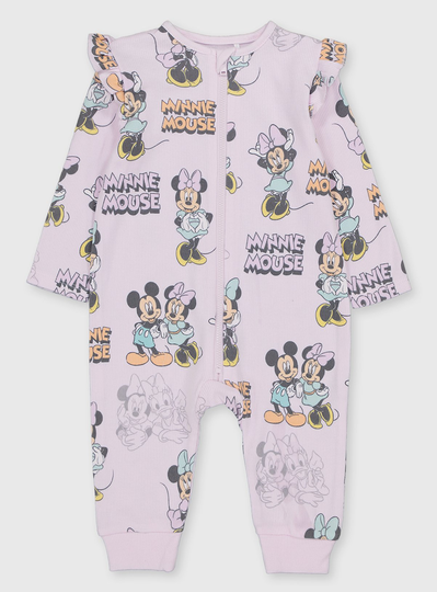 Disney Minnie Mouse Pink Sleepsuit - 6-9 months