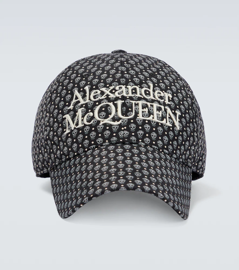 Logo embroidered printed baseball cap