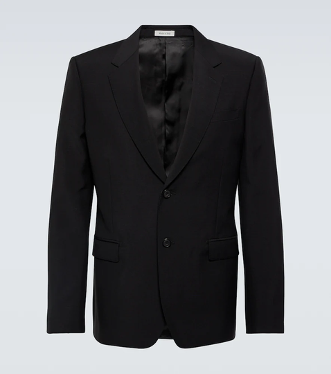 Wool and mohair blazer