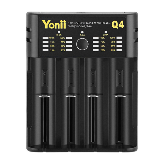 Q4 Four Slot USB Rechargeable Lithium Battery Charger Multi-functional Intelligent Charger for 18650/26650/21700/AAA Battery