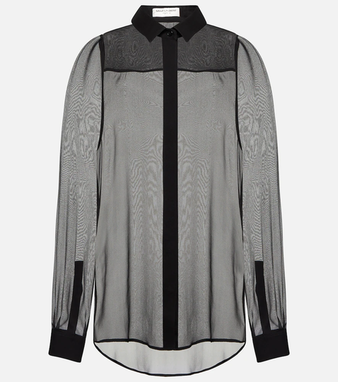 Sheer silk shirt