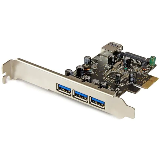 Startech 4 Port PCIe USB 3.0 Adapter Card- you get 5