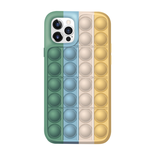 (7, iPhone 13 Mini) iPhone13 Pop Fidget Silicone Rainbow Phone Case Cover