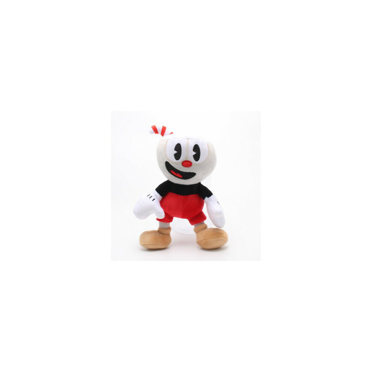 (Red) Cuphead Game Cuphead & Mugman Mecup Brocup Plush Toy