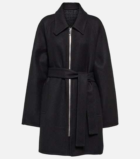 Wool, cashmere and silk coat