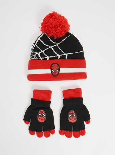 Marvel Spider-Man Hat & Gloves Set - 10-13 years