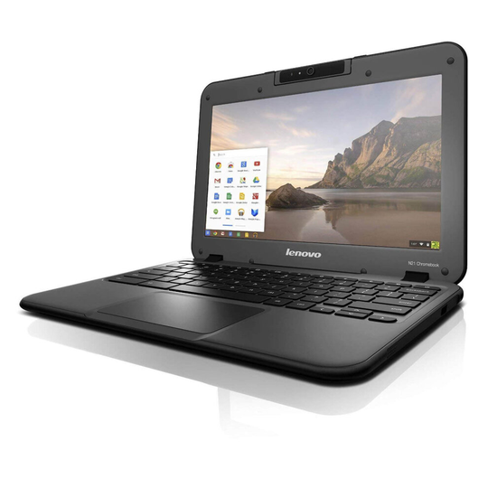 Refurbished Lenovo N21 11.6" LED Chromebook Intel Celeron Dual Core 2.16GHz 4GB 16GB SSD