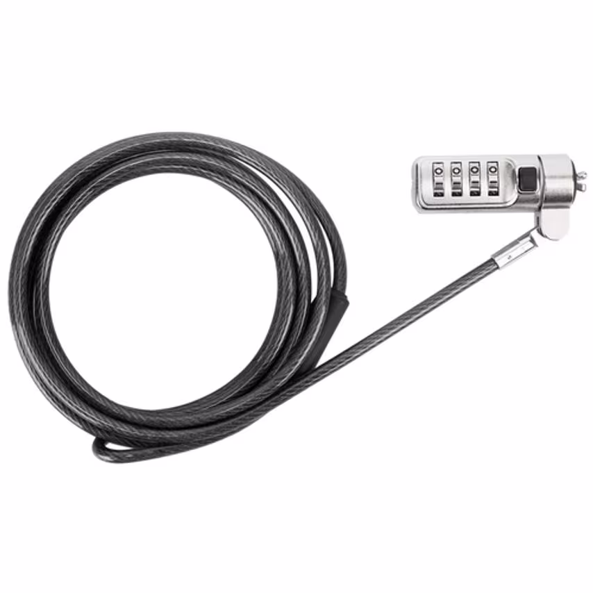 Targus Defcon Mini Combo Cable Lock - Security Cable Lock - Black- you get 6