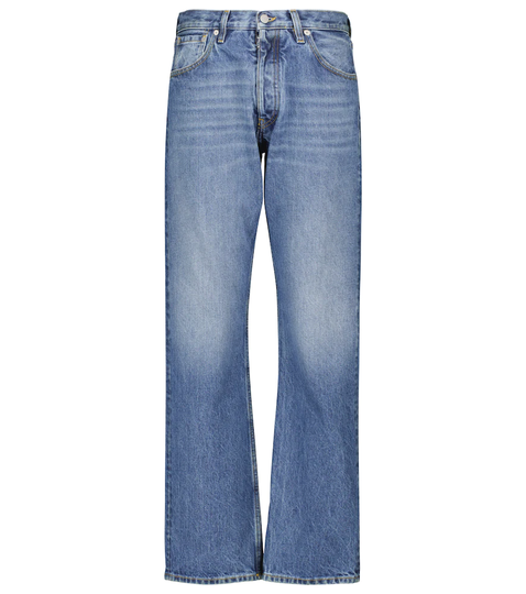 Low-rise straight jeans