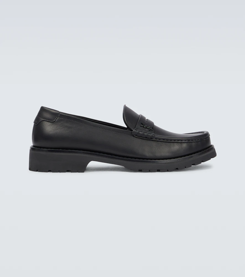 Le Monogram leather loafers