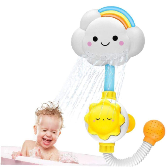 Baby Bath Toy Cloud Bathtub Shower Toy Water Spray Head Bathing Spouts