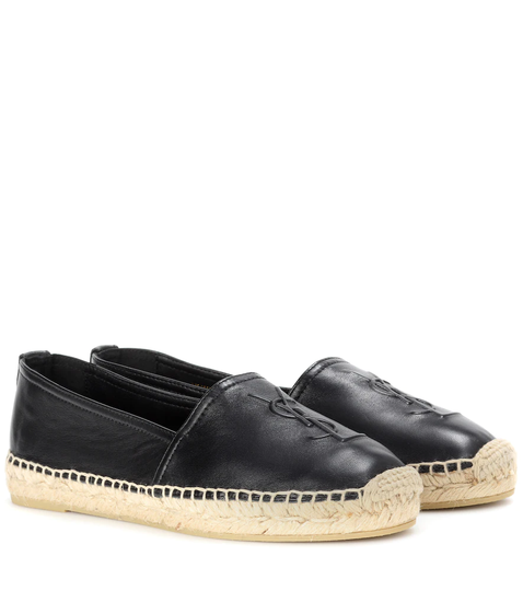 Monogram leather espadrilles