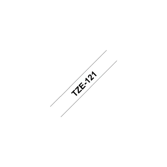 Brother TZE-121 9MM P-touch Tape Black/Clear
