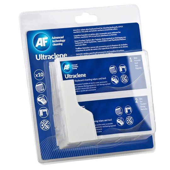 AF AF Ultraclene Duo Cleaning Wipes Sachets (Pack 10) ULT010