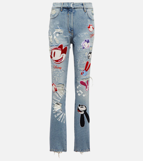 x Disney® high-rise slim jeans